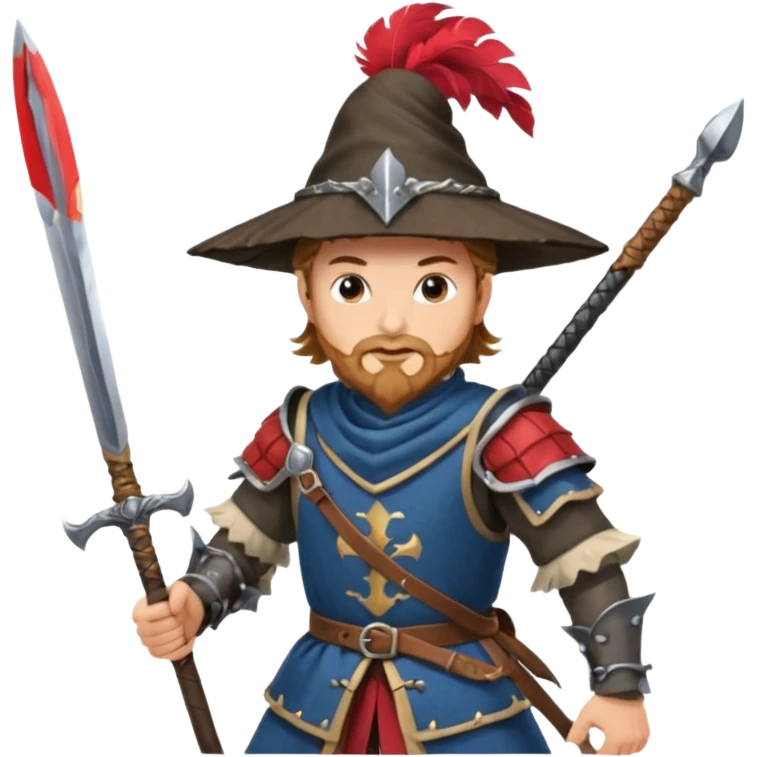 landsknecht swinging a large two handed sword emoji