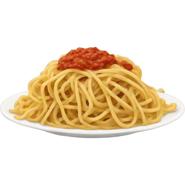 A plat of spaghetti  emoji