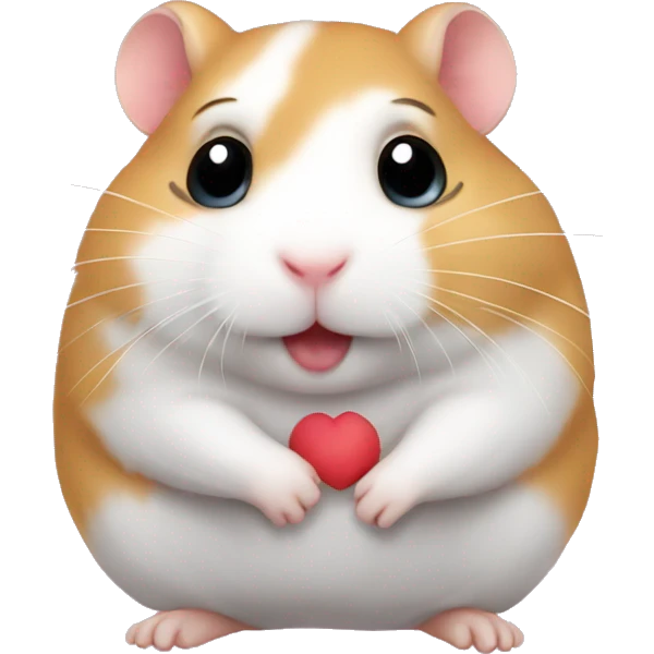 Hamster love emoji