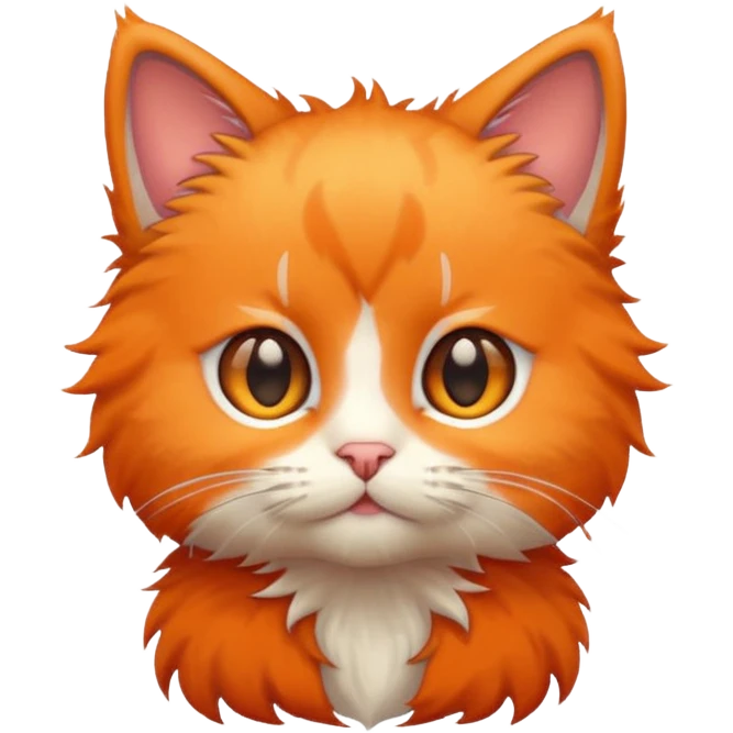 Kitten icon, pixel style emoji