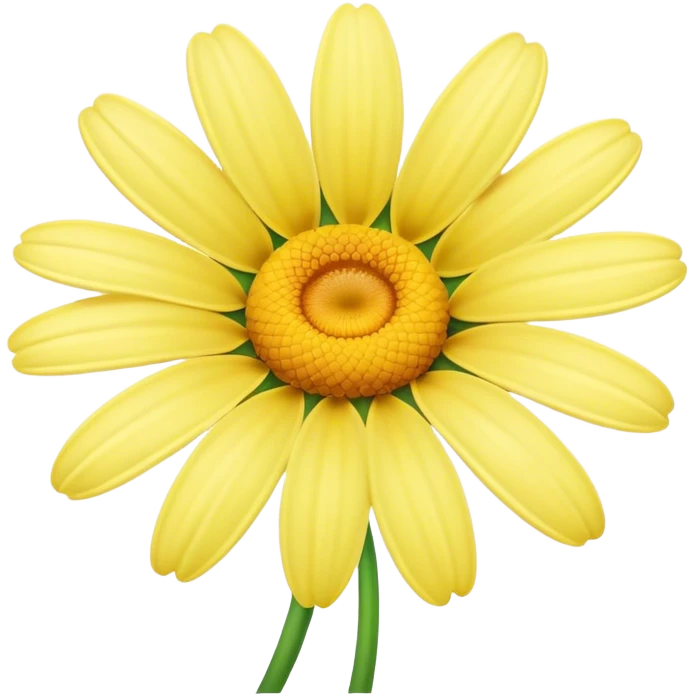 pastel yellow daisy emoji