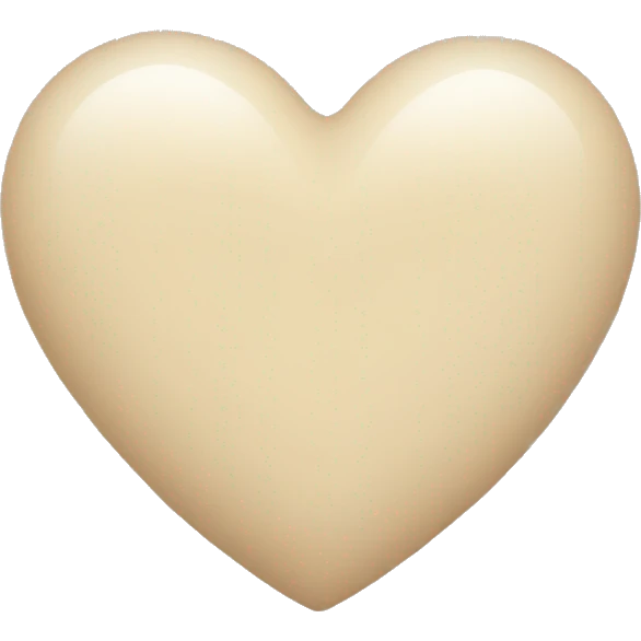 light beige heart emoji