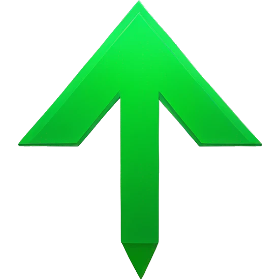 green colour up arrow  emoji