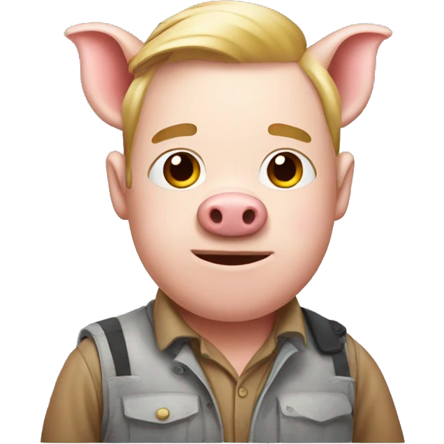 a pig developer  emoji