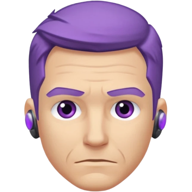 Clint barton with purple hearing aides emoji