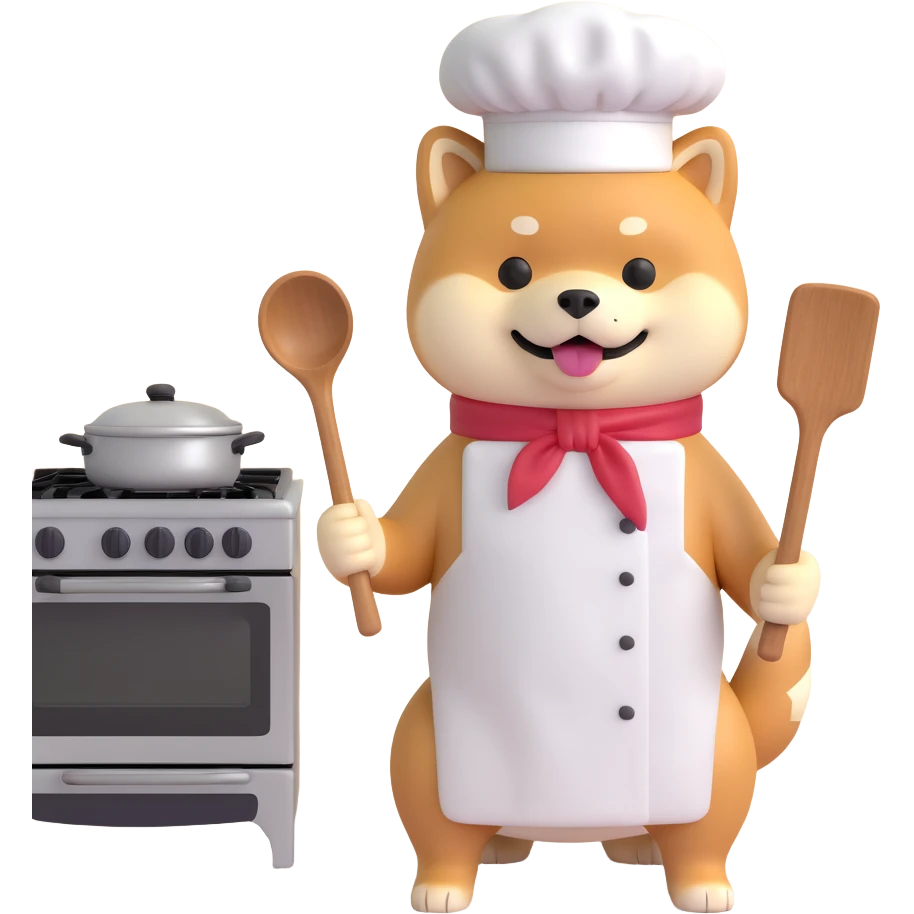 shiba inu cooking emoji