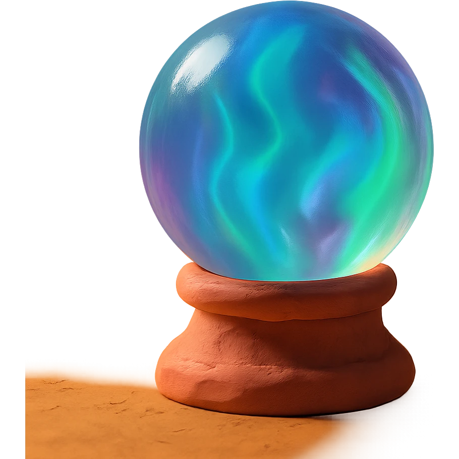 aurora crystal ball emoji