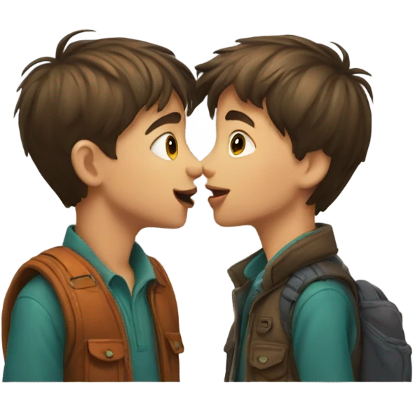 Boy kissing boy emoji