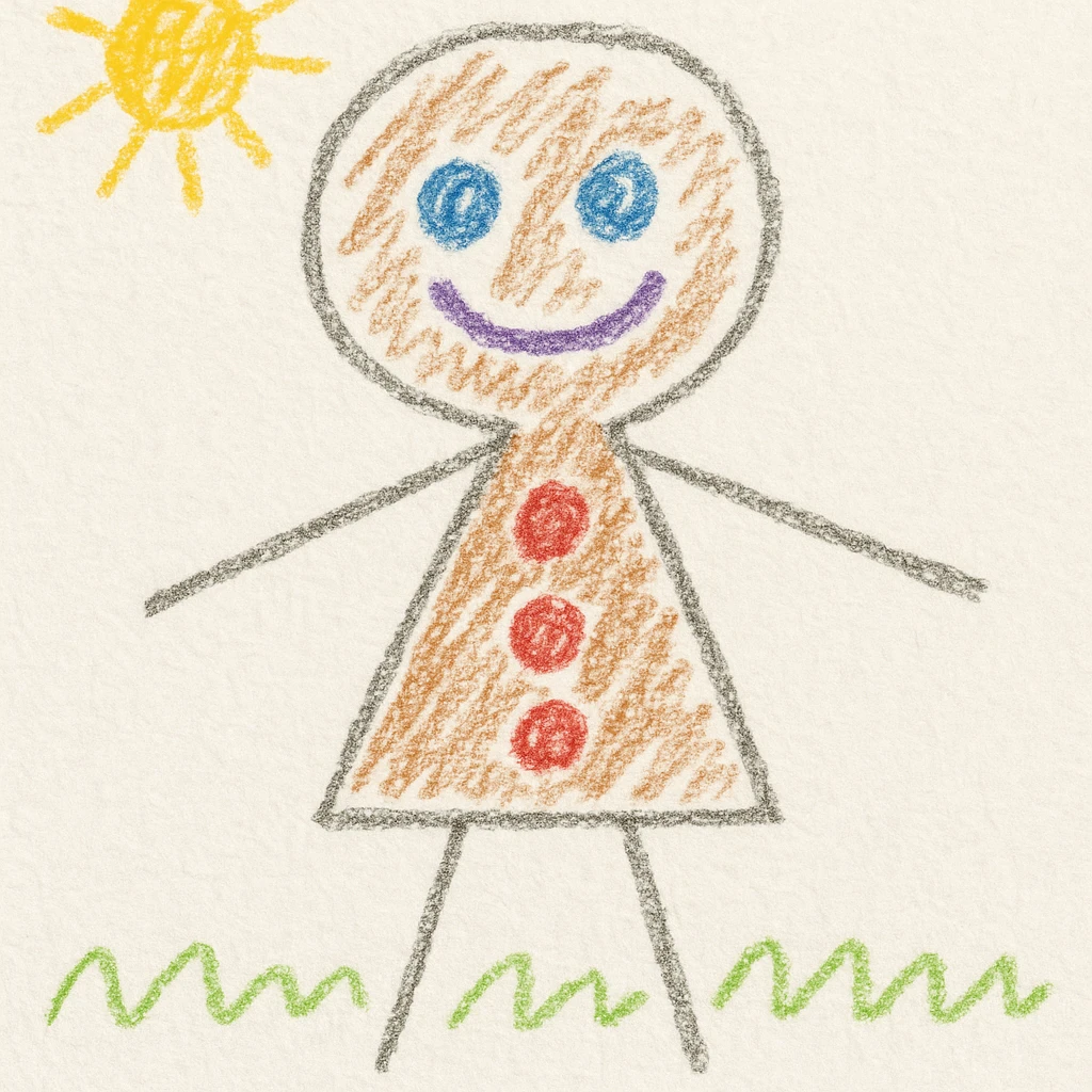 gingerbread man emoji