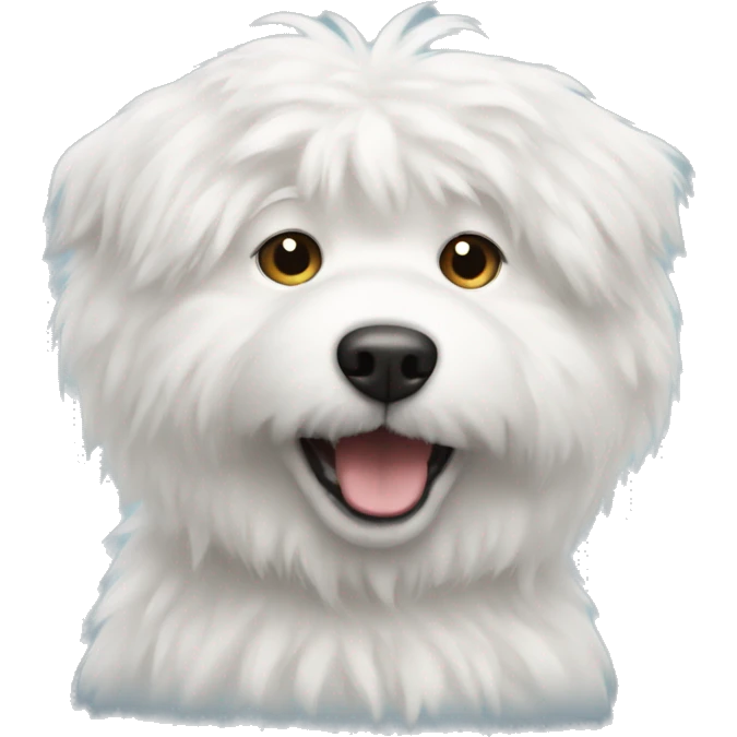 White fluffy dog emoji