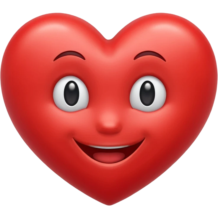 Laugh with red heart emoji