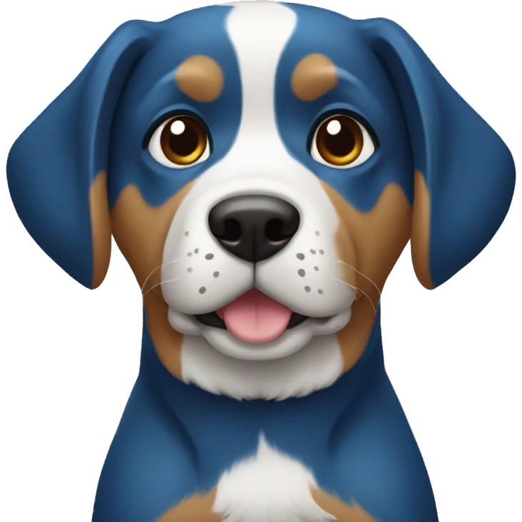 Perro azul emoji