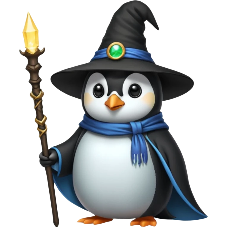 Penguin Wizard emoji