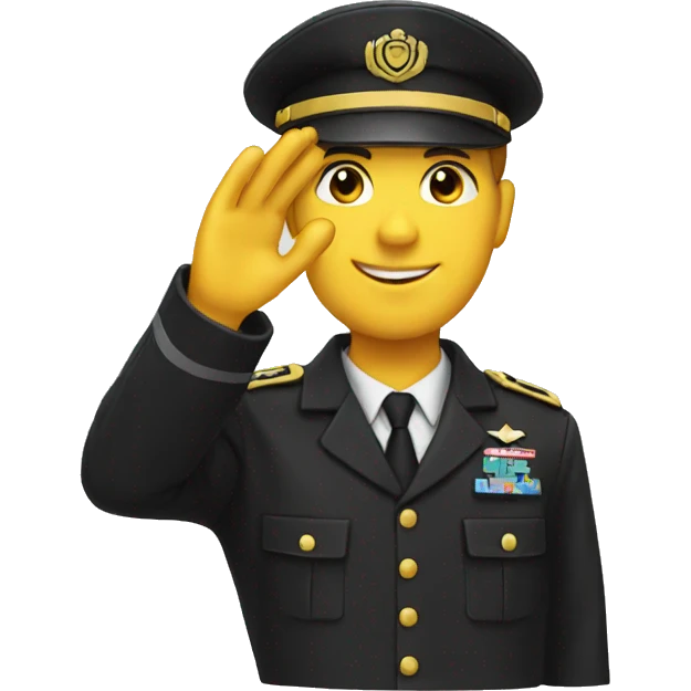 hexagon salute emoji