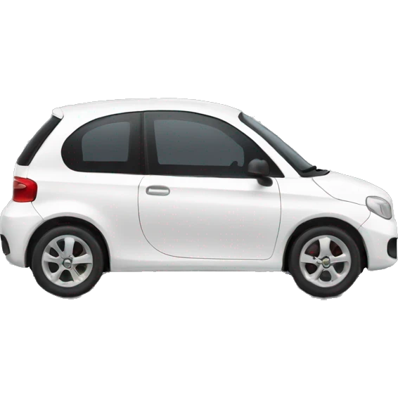 White compact car emoji