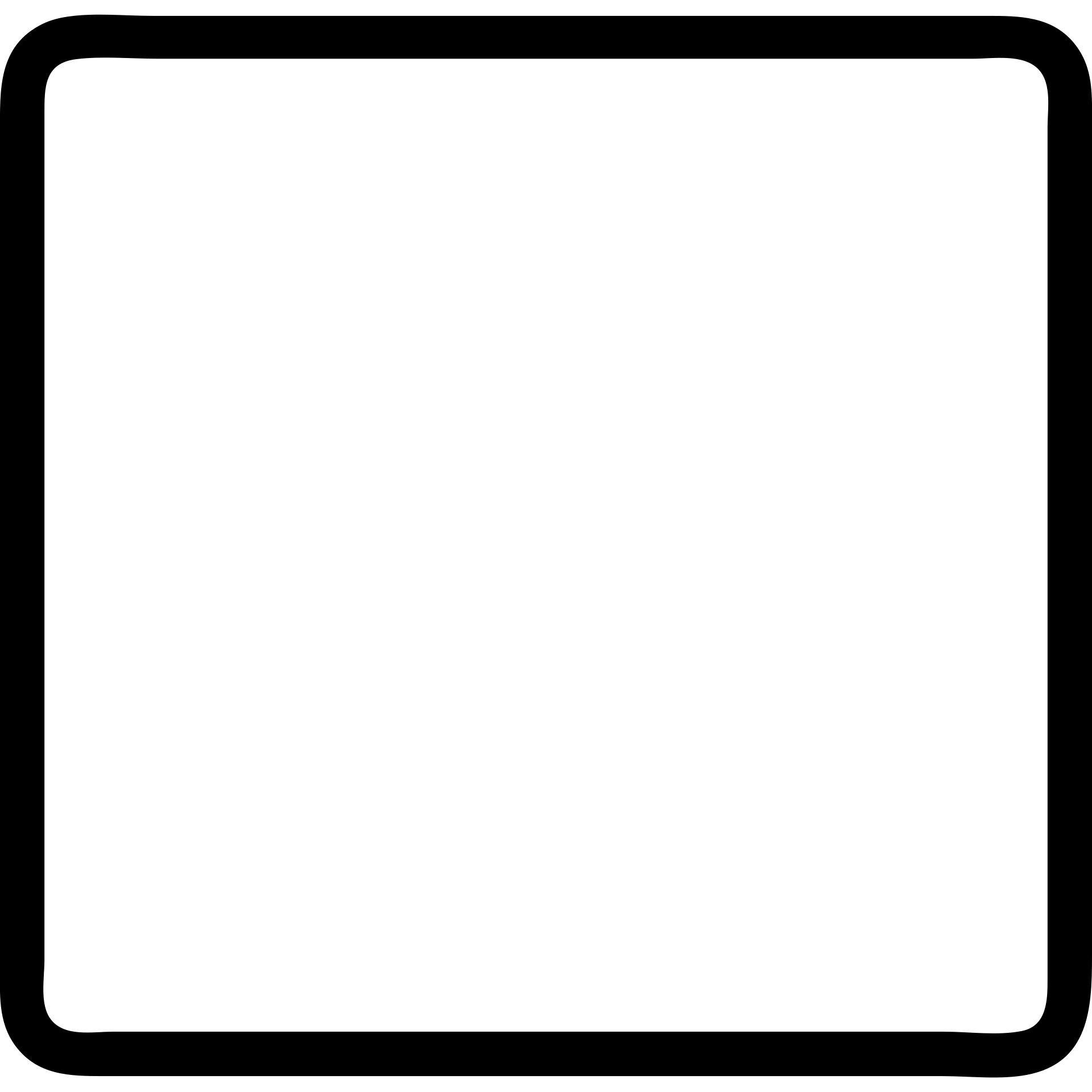 minimalist white square with bold black border emoji
