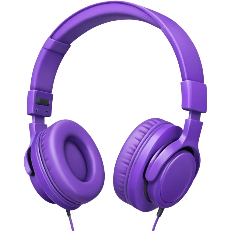 purple headphones emoji