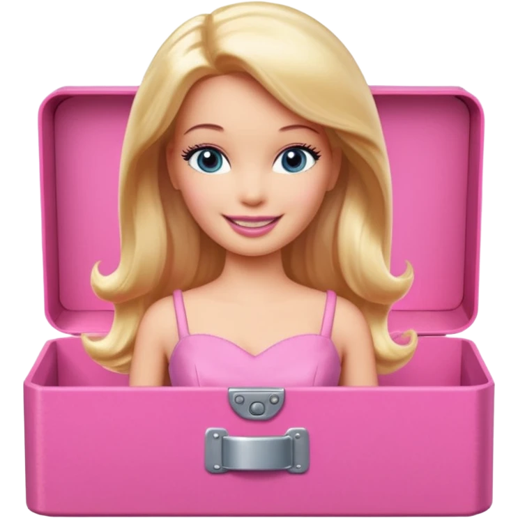 Barbie in a pink box emoji