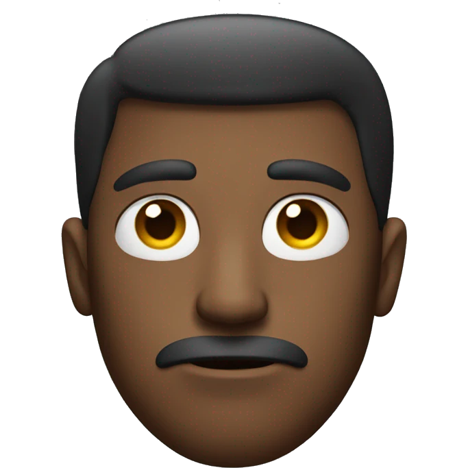 Cool guy with a big frown  emoji