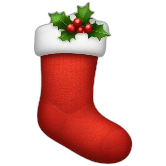 christmas sock emoji