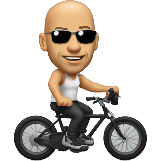Vin Diesel en velo
 emoji