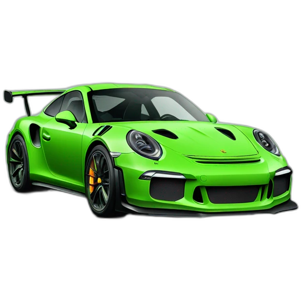 Green Porsche GT3 RS emoji