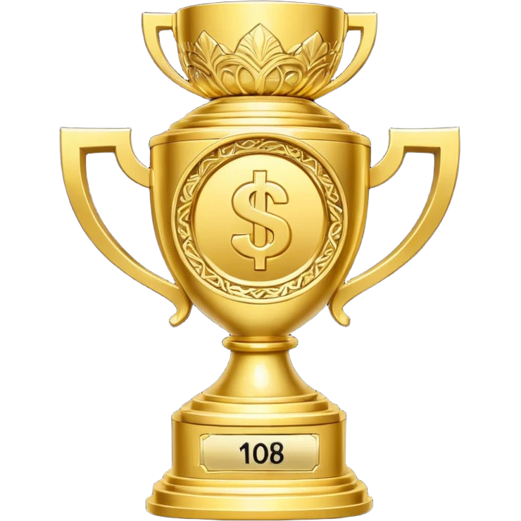 money themed trophy with 10B on it elite  emoji