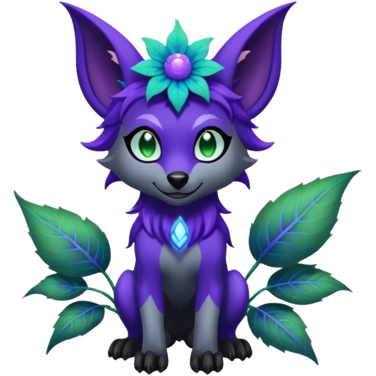 Batty Electrical Slim Mightyena-Plant-fairy emoji