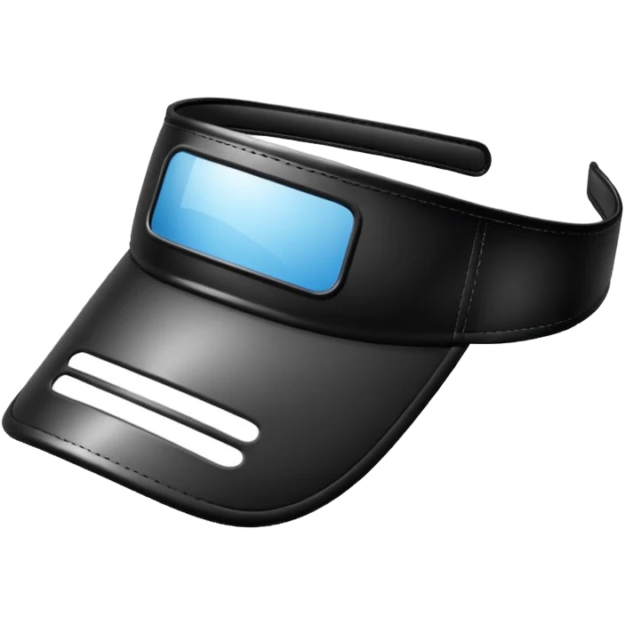 Sun Visors, black visor. emoji