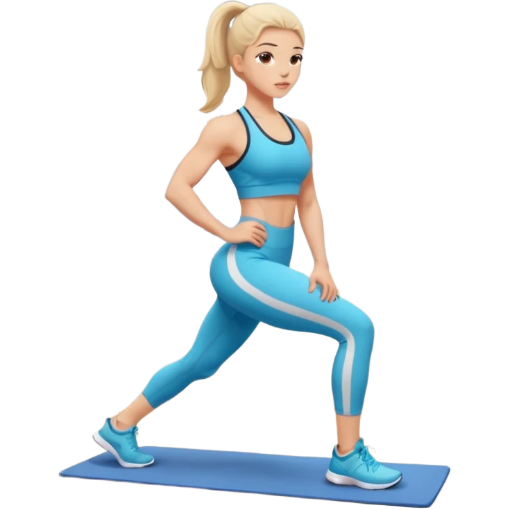 girl working out glutes  emoji