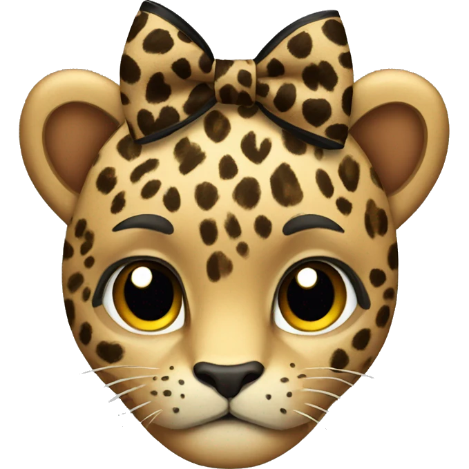 leopard bow emoji