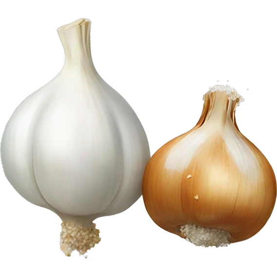 Garlic and salt  emoji