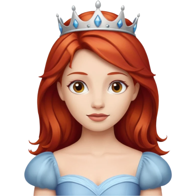 Princess iPhone emoji but red haired emoji