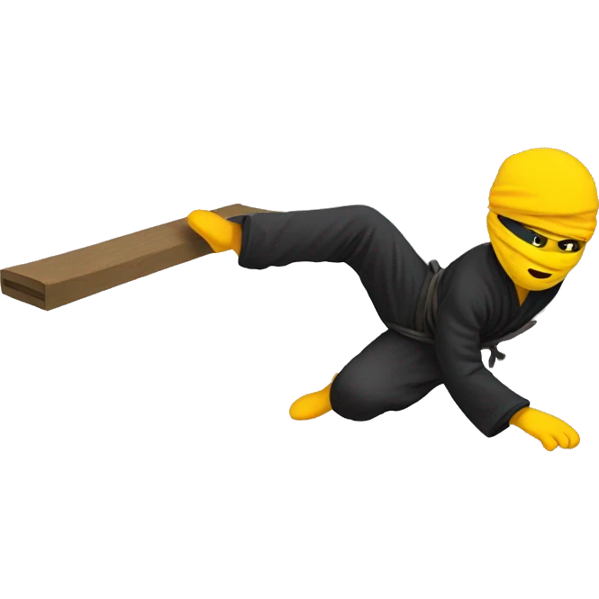 Ninja doing a flip emoji
