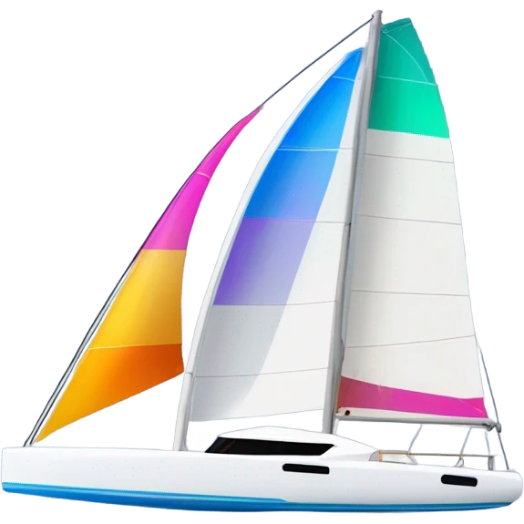 Catamaran sailboat emoji