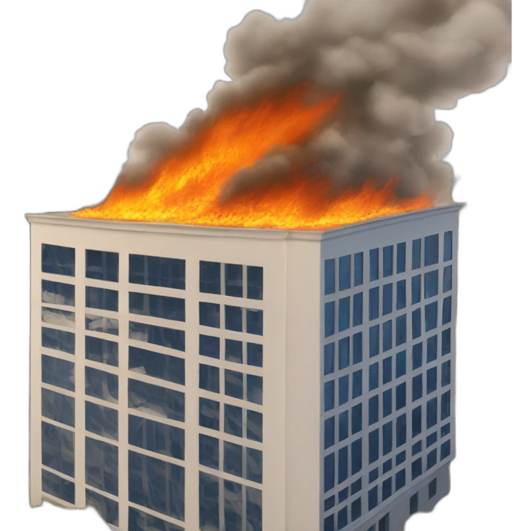 building-on-fire emoji