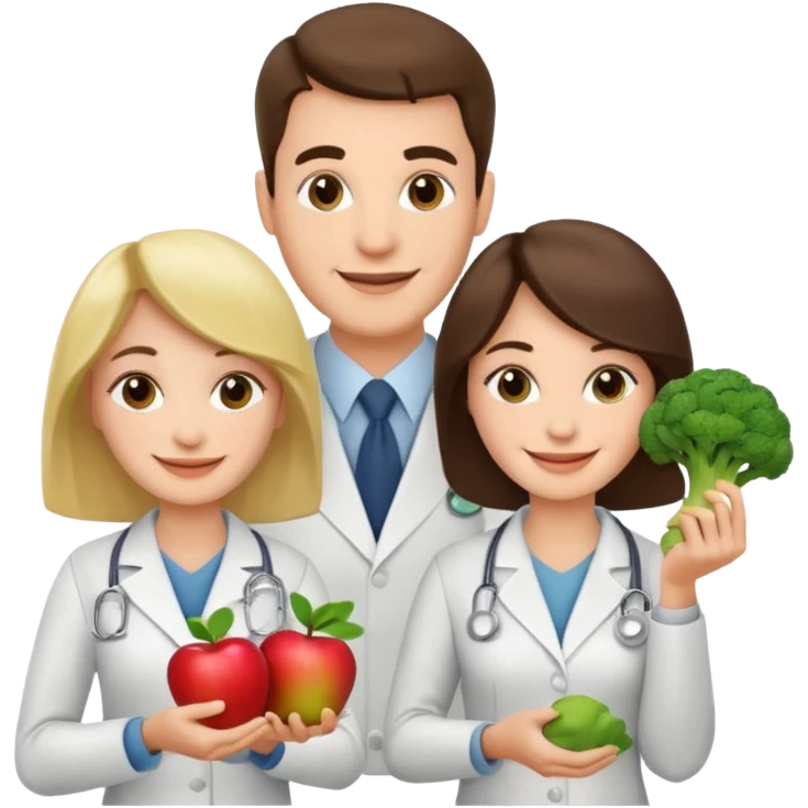 Crie para mim um emoji de Nutricionista casal homem e mulher emoji
