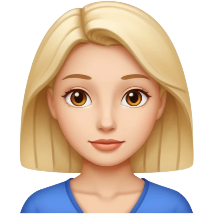 female radiant skin close up emoji