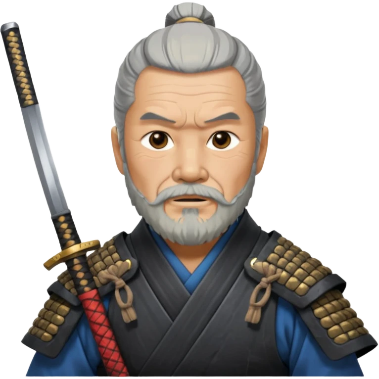 Elder samurai with beard polishing blade

































 emoji