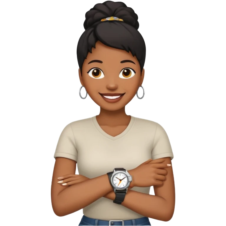 Black mom timing  emoji