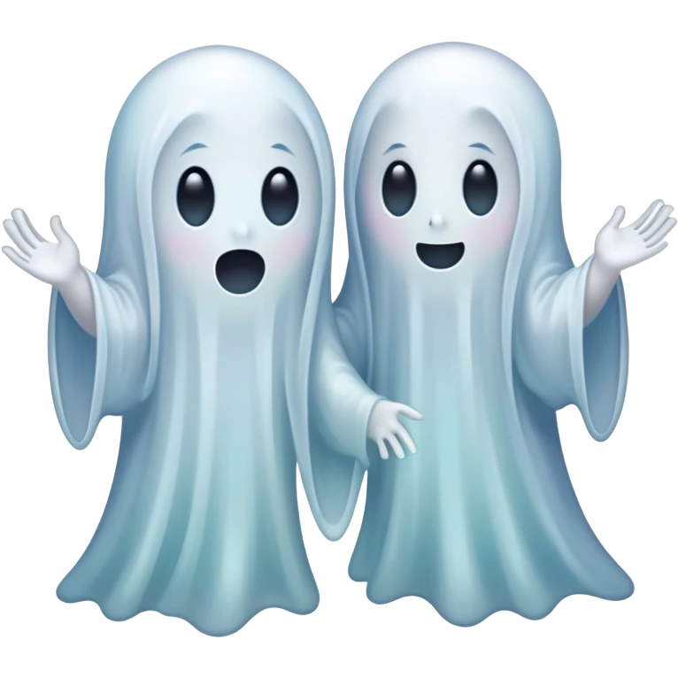 Ghost with a friend emoji