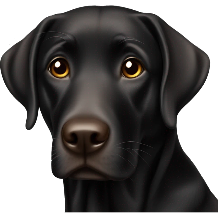 Black lab with brown eyes ￼ emoji