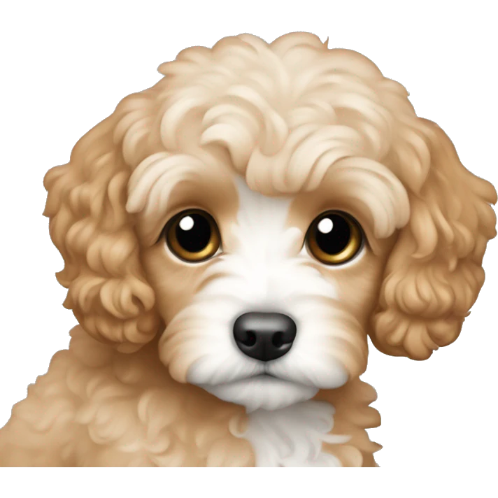 Apricot colored cavoodle puppy  emoji