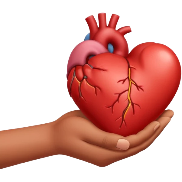 серде в руке emoji