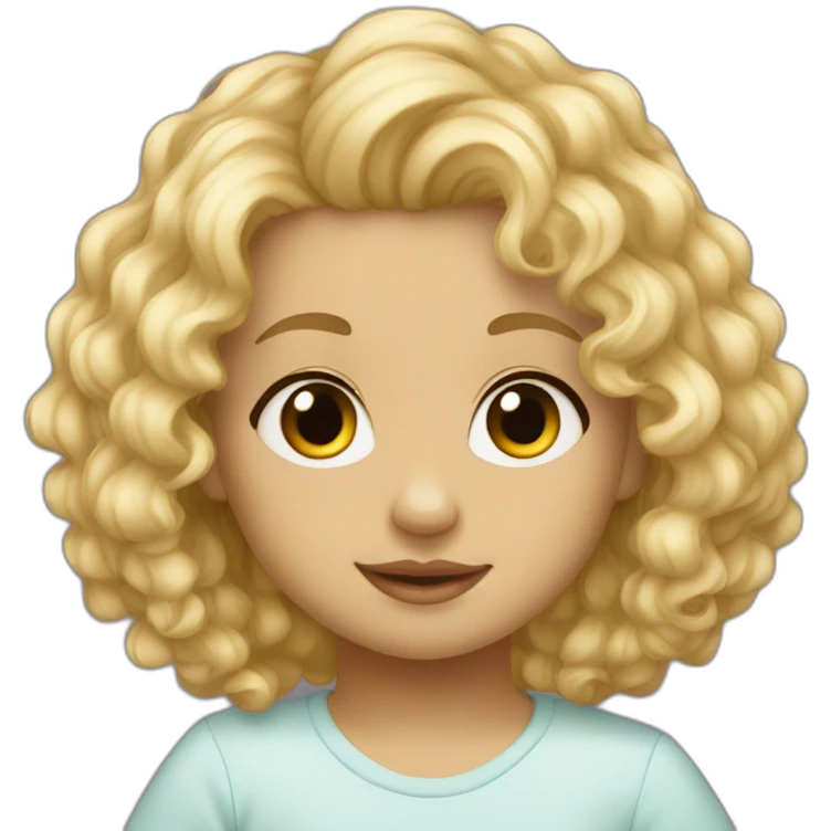 Babywithcurlyblondhair emoji