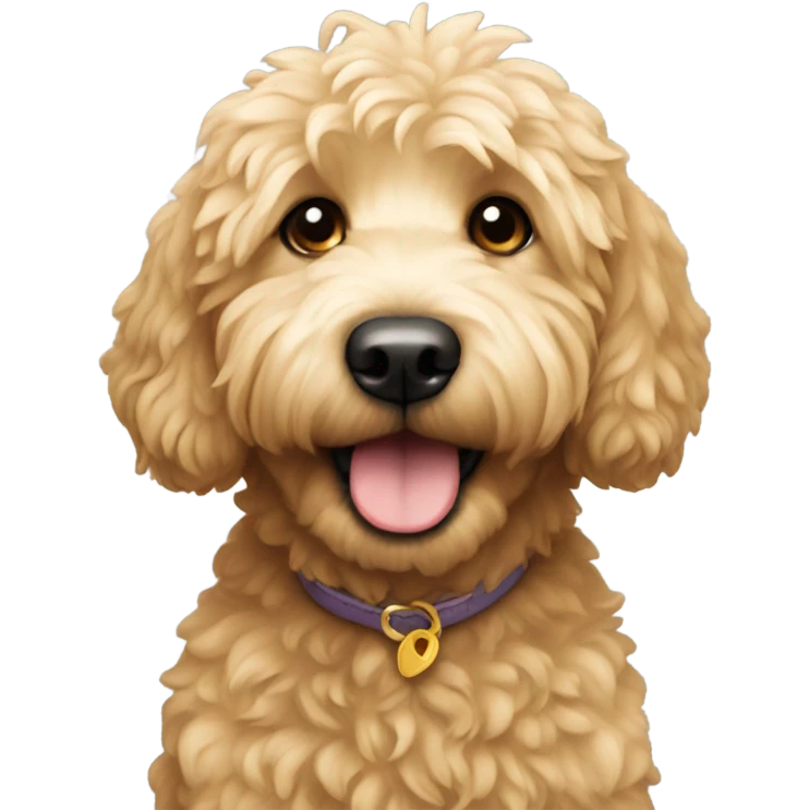 Mini golden doodle  emoji