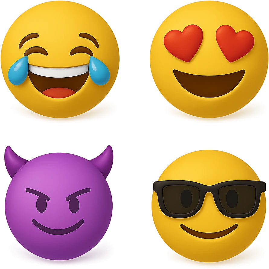 create this without background but keep all the shadows emoji