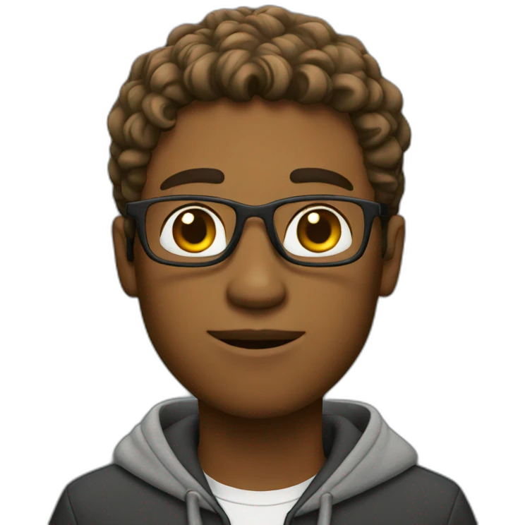 Guy university student emoji