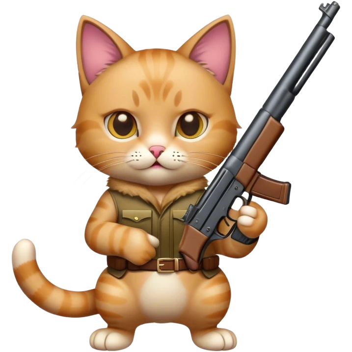 Cat gun emoji