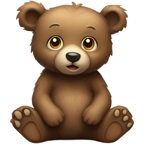 cute baby bear emoji